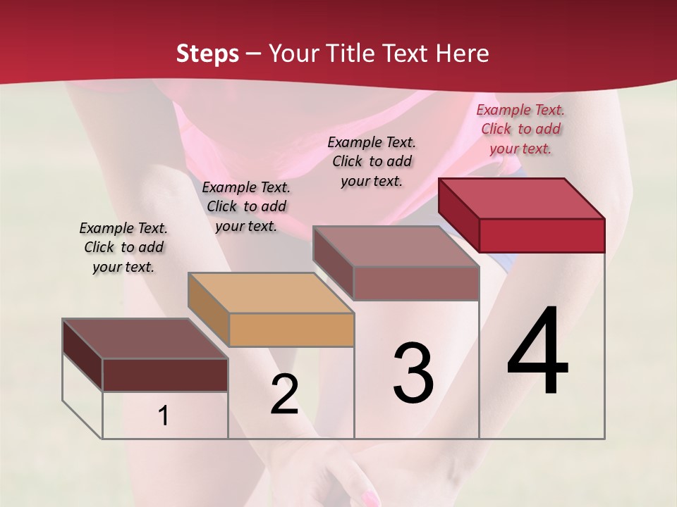 Running Vertical Health PowerPoint Template