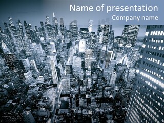 Avenue Structure America PowerPoint Template