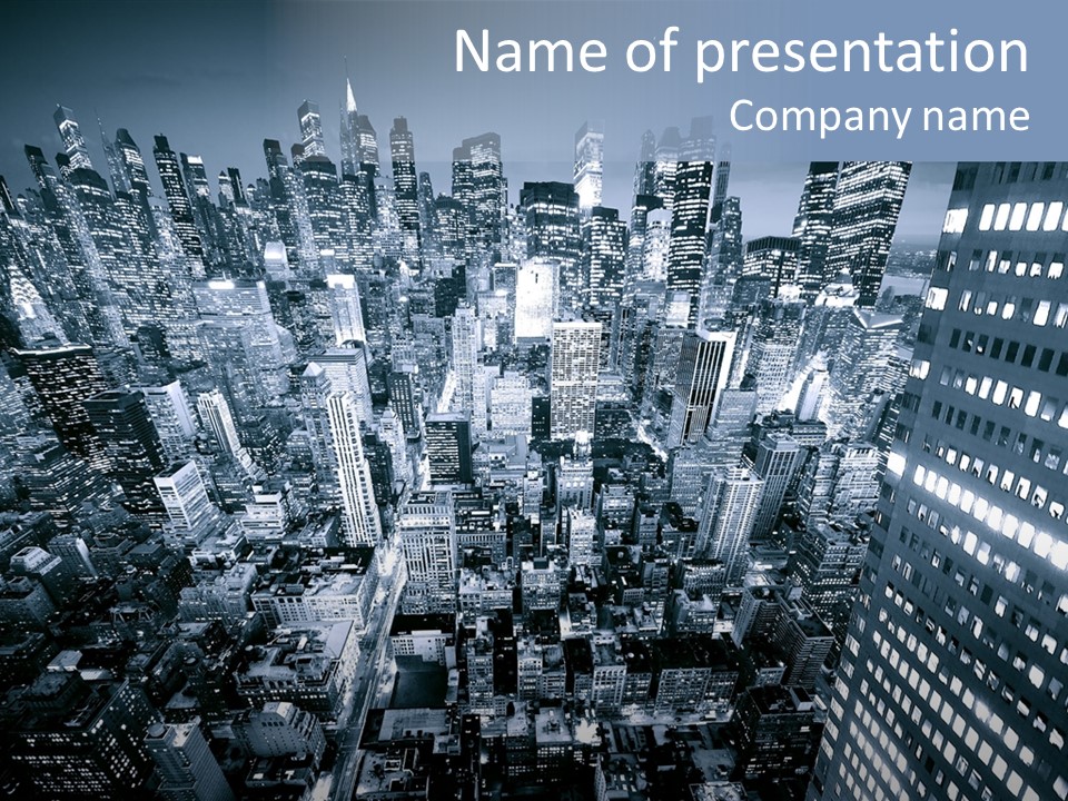 Avenue Structure America PowerPoint Template