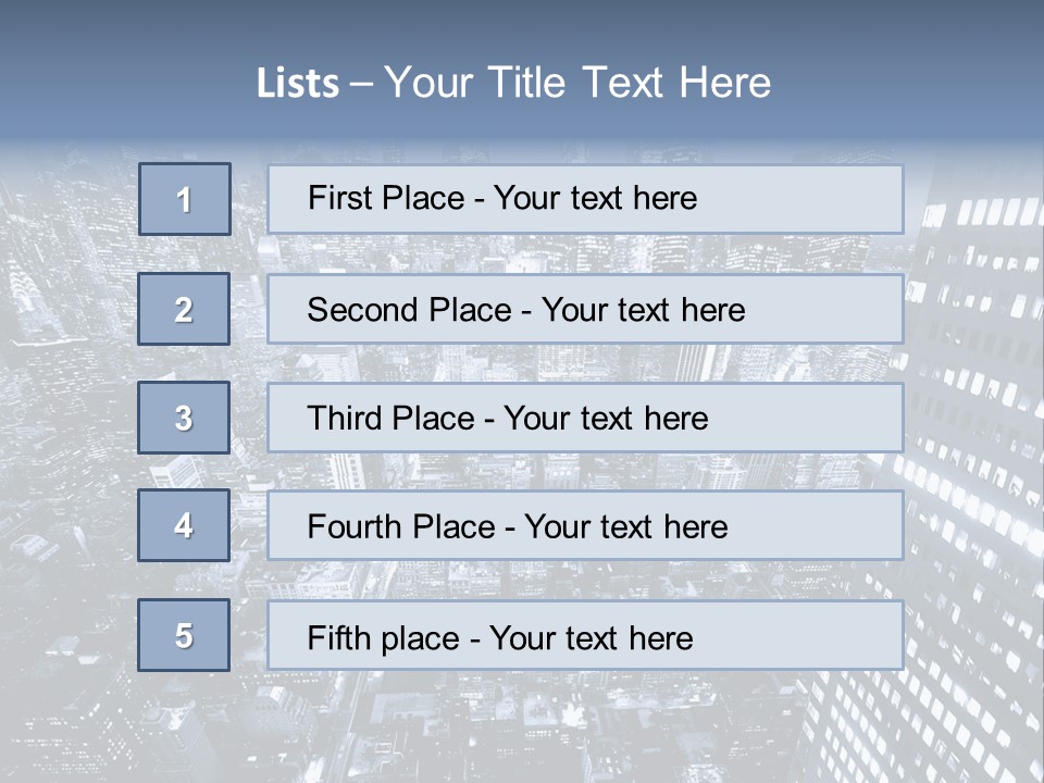 Avenue Structure America PowerPoint Template