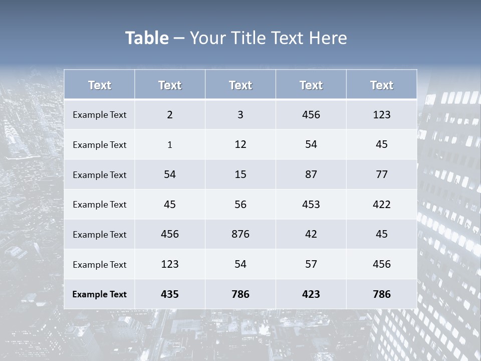 Avenue Structure America PowerPoint Template