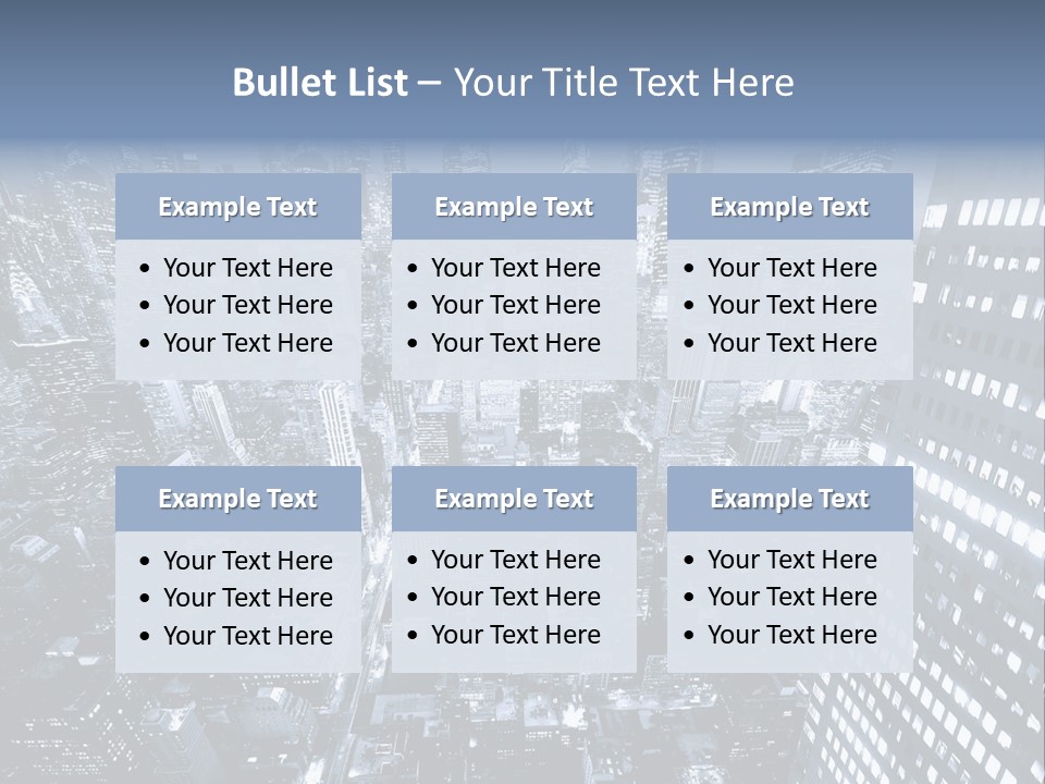 Avenue Structure America PowerPoint Template