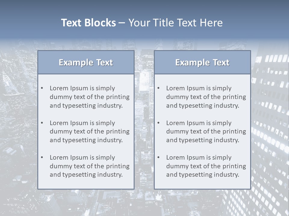 Avenue Structure America PowerPoint Template