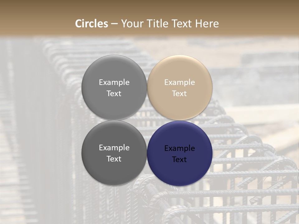 Strength Concrete Mesh PowerPoint Template