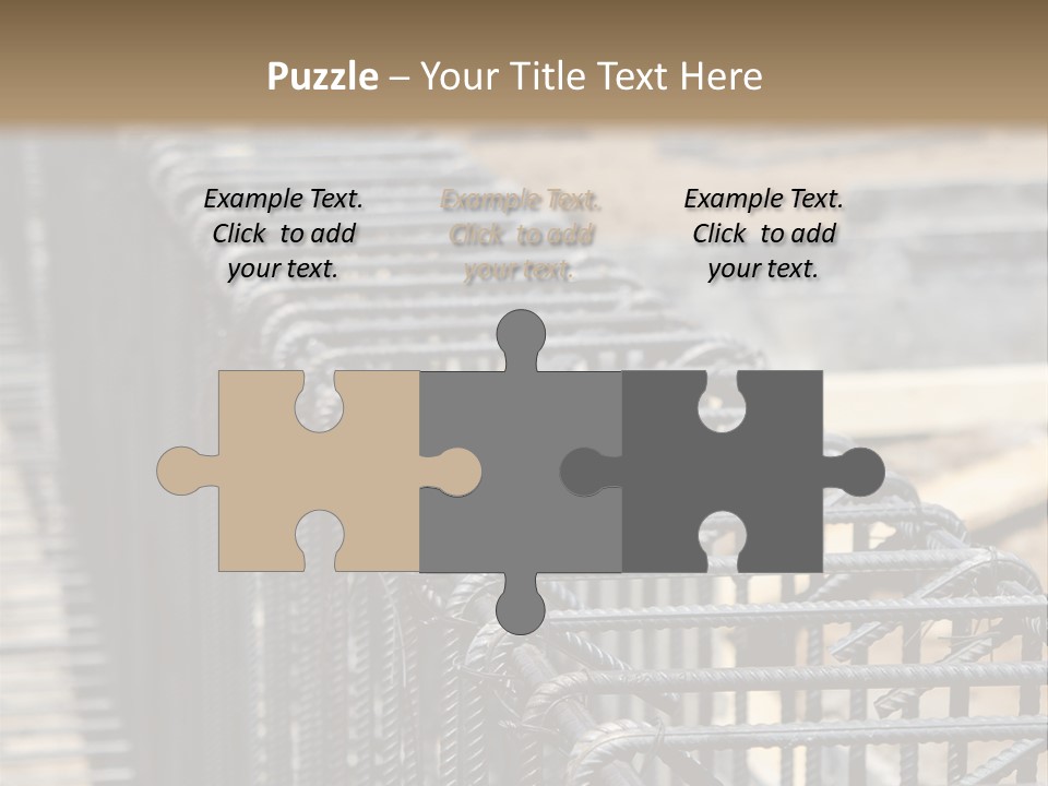 Strength Concrete Mesh PowerPoint Template