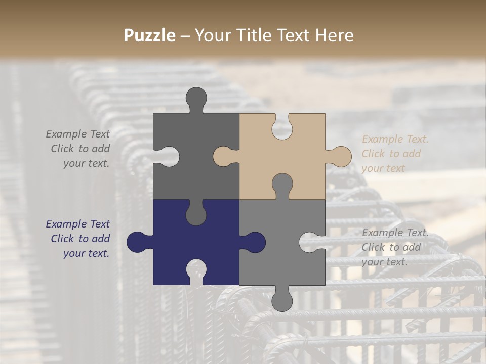 Strength Concrete Mesh PowerPoint Template