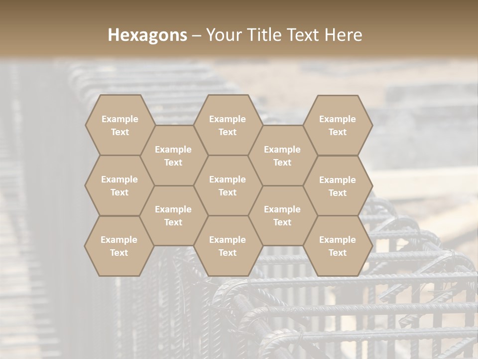 Strength Concrete Mesh PowerPoint Template
