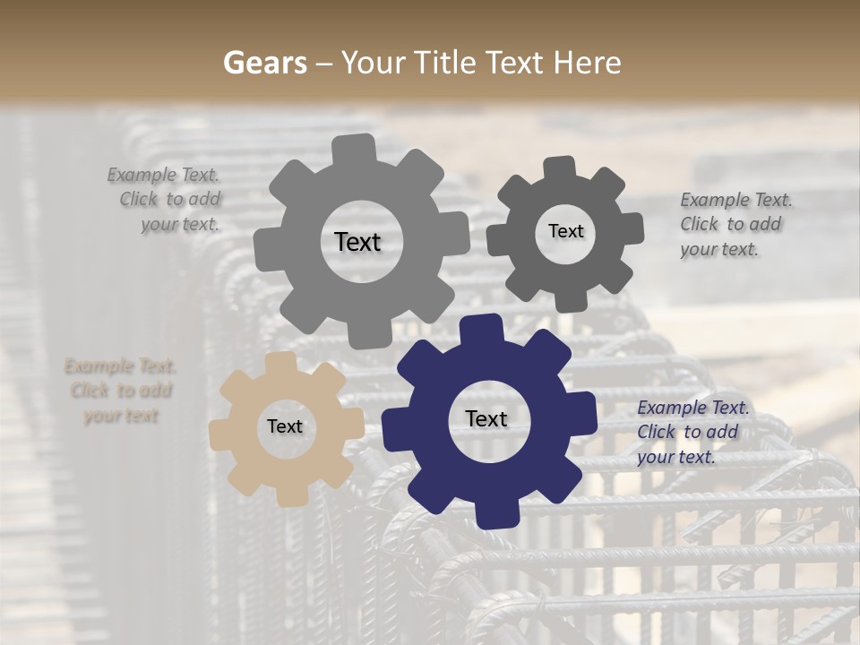 Strength Concrete Mesh PowerPoint Template