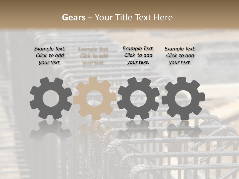 Strength Concrete Mesh PowerPoint Template