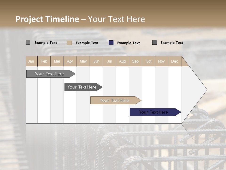 Strength Concrete Mesh PowerPoint Template