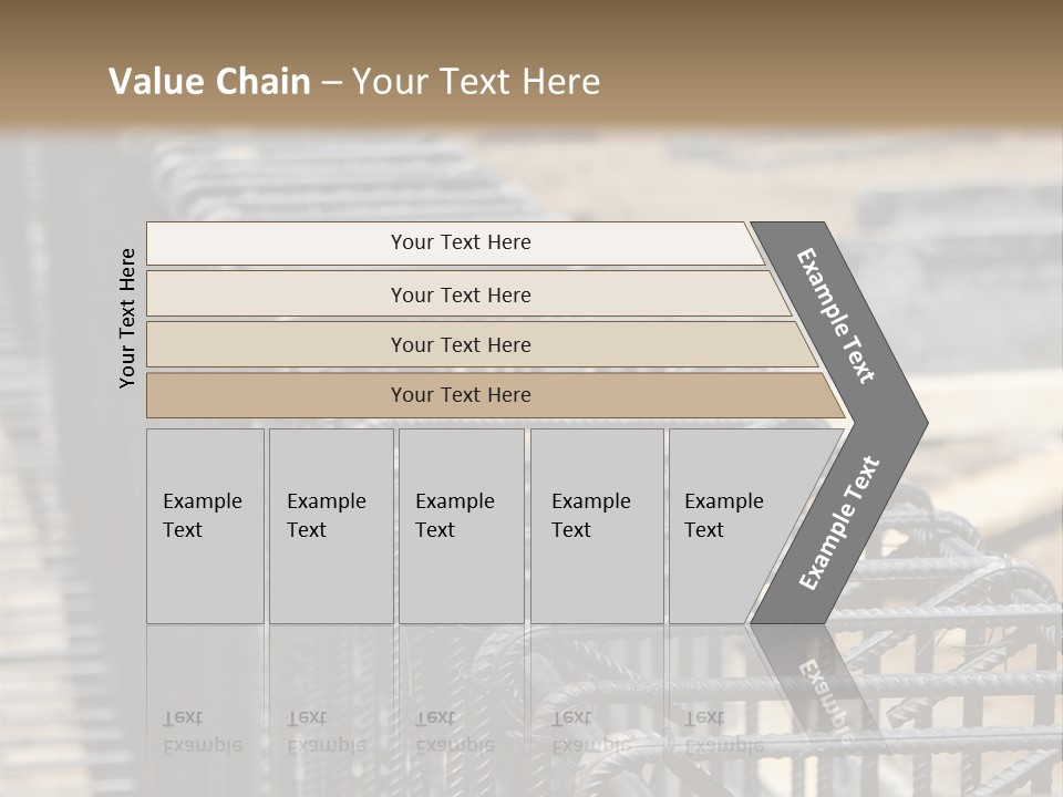 Strength Concrete Mesh PowerPoint Template