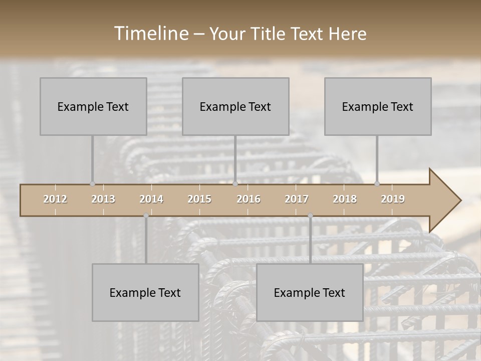 Strength Concrete Mesh PowerPoint Template
