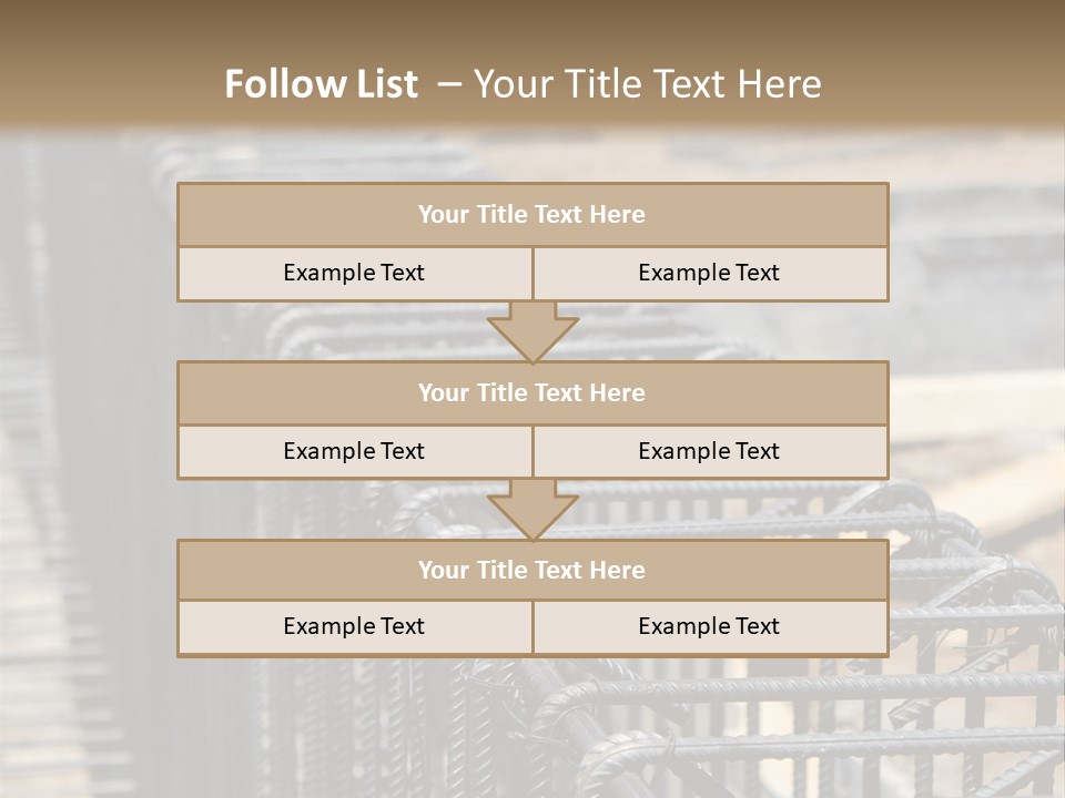 Strength Concrete Mesh PowerPoint Template