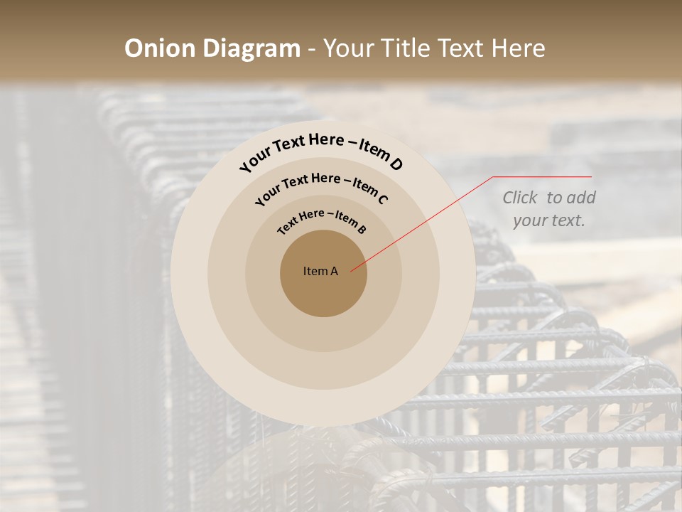 Strength Concrete Mesh PowerPoint Template