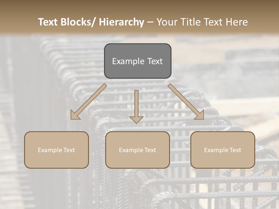 Strength Concrete Mesh PowerPoint Template