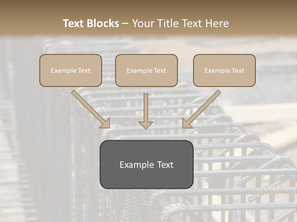 Strength Concrete Mesh PowerPoint Template