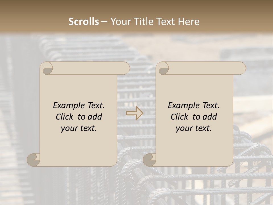 Strength Concrete Mesh PowerPoint Template