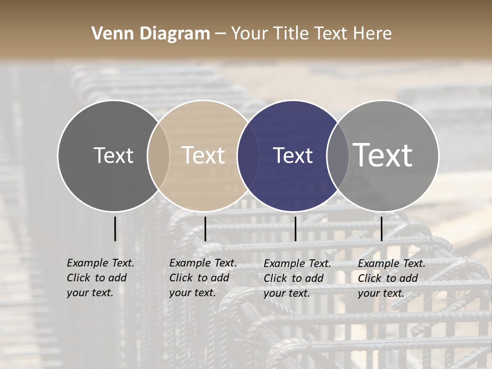 Strength Concrete Mesh PowerPoint Template