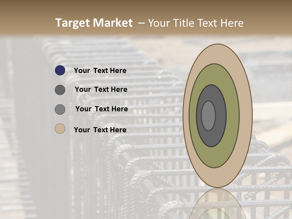 Strength Concrete Mesh PowerPoint Template