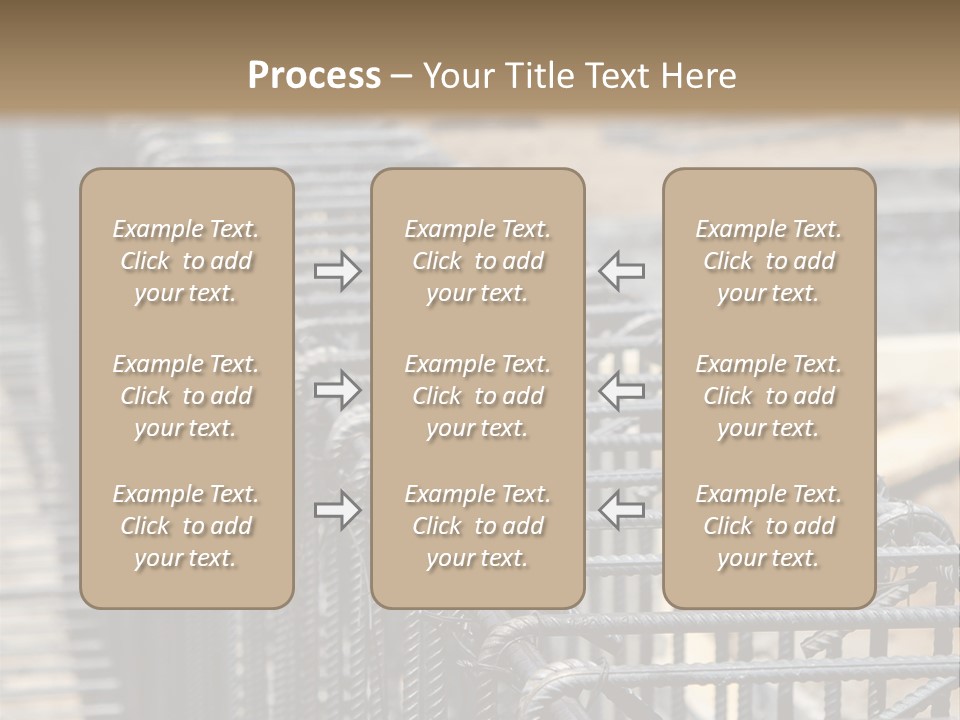 Strength Concrete Mesh PowerPoint Template