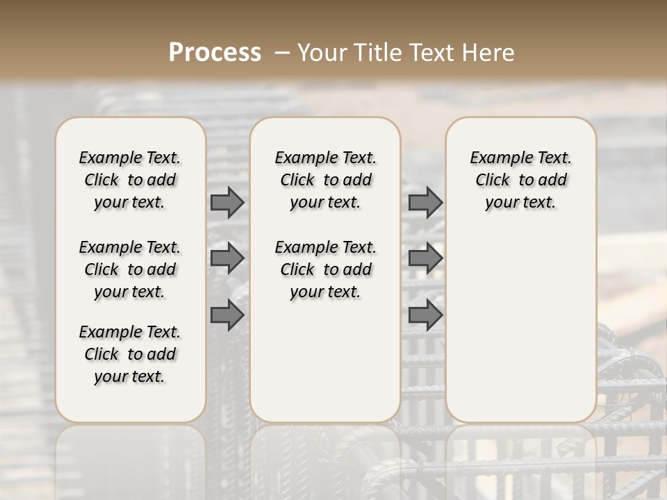 Strength Concrete Mesh PowerPoint Template
