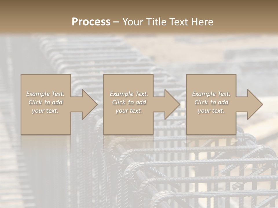 Strength Concrete Mesh PowerPoint Template