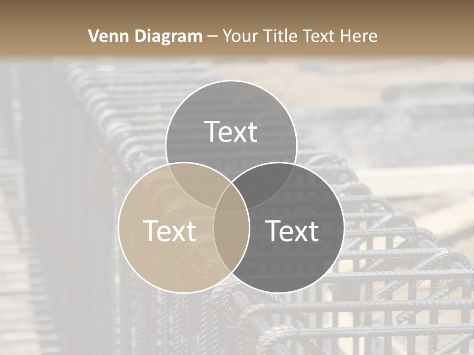 Strength Concrete Mesh PowerPoint Template