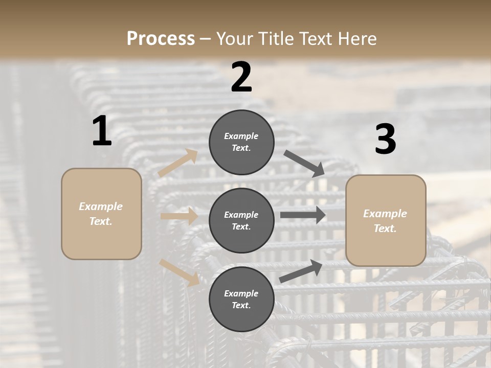 Strength Concrete Mesh PowerPoint Template