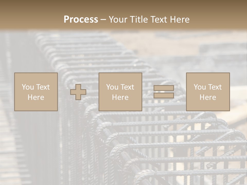 Strength Concrete Mesh PowerPoint Template