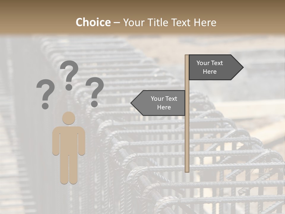 Strength Concrete Mesh PowerPoint Template