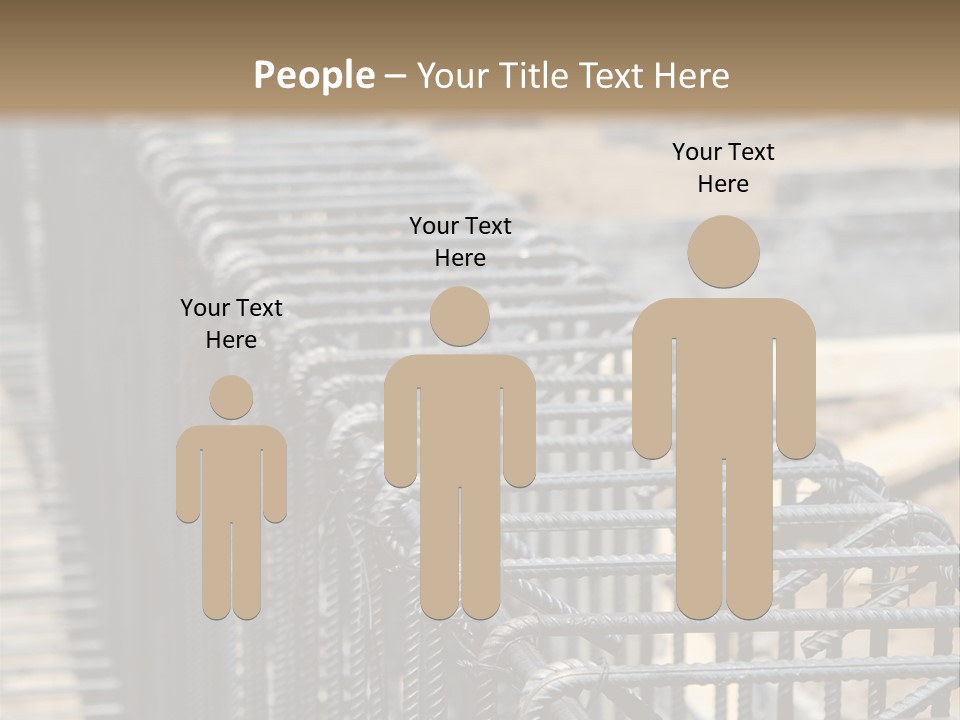 Strength Concrete Mesh PowerPoint Template