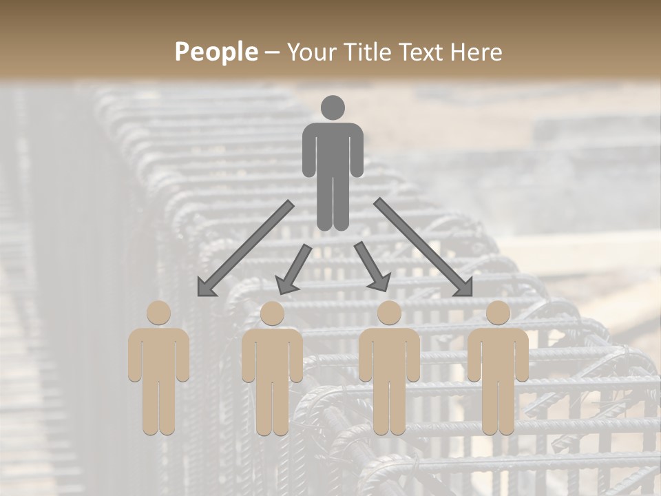 Strength Concrete Mesh PowerPoint Template