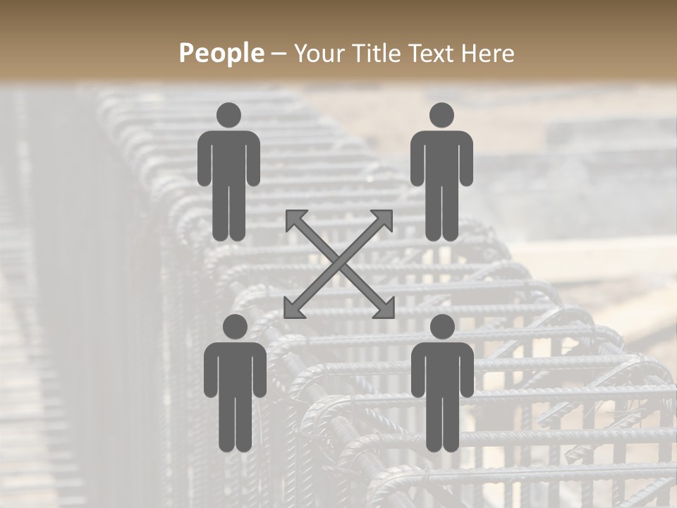 Strength Concrete Mesh PowerPoint Template