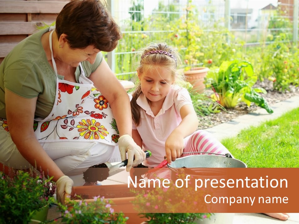 Bloom Retirement Spring PowerPoint Template