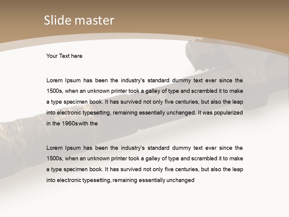 Faucet Heavy Head PowerPoint Template