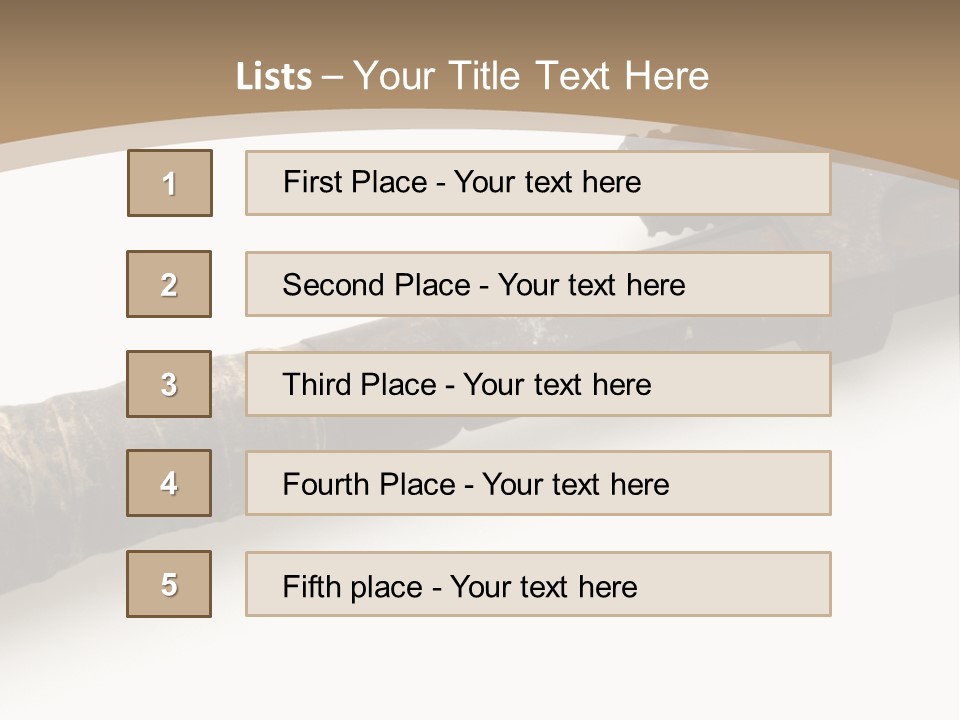 Faucet Heavy Head PowerPoint Template