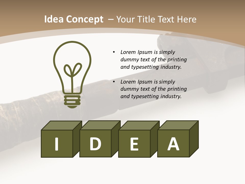 Faucet Heavy Head PowerPoint Template