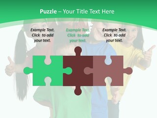 Education Girl Adorable PowerPoint Template