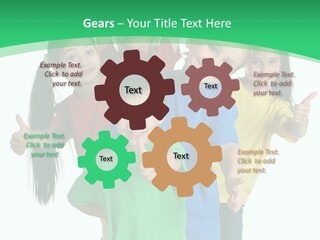 Education Girl Adorable PowerPoint Template