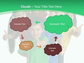 Education Girl Adorable PowerPoint Template