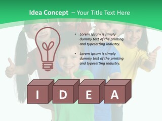 Education Girl Adorable PowerPoint Template