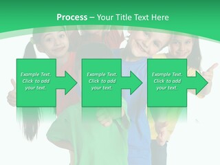 Education Girl Adorable PowerPoint Template