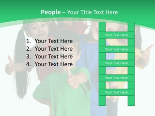 Education Girl Adorable PowerPoint Template