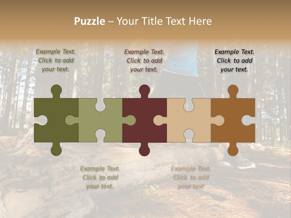 Jump Run Wellbeing PowerPoint Template