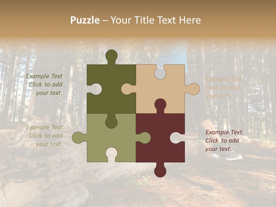 Jump Run Wellbeing PowerPoint Template