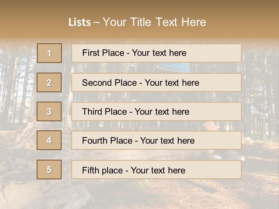 Jump Run Wellbeing PowerPoint Template