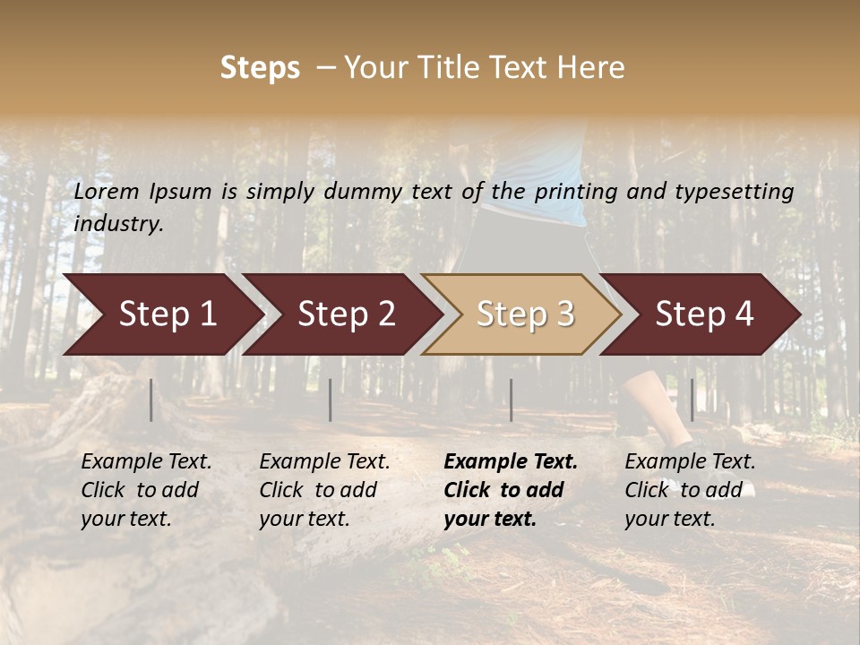 Jump Run Wellbeing PowerPoint Template