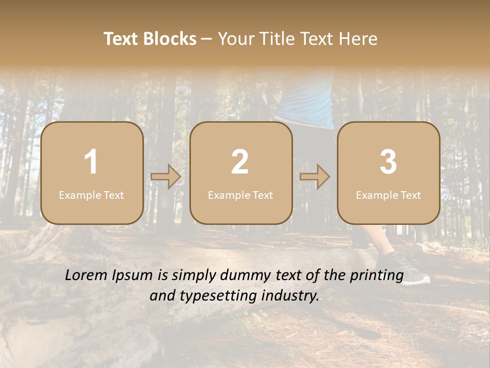 Jump Run Wellbeing PowerPoint Template