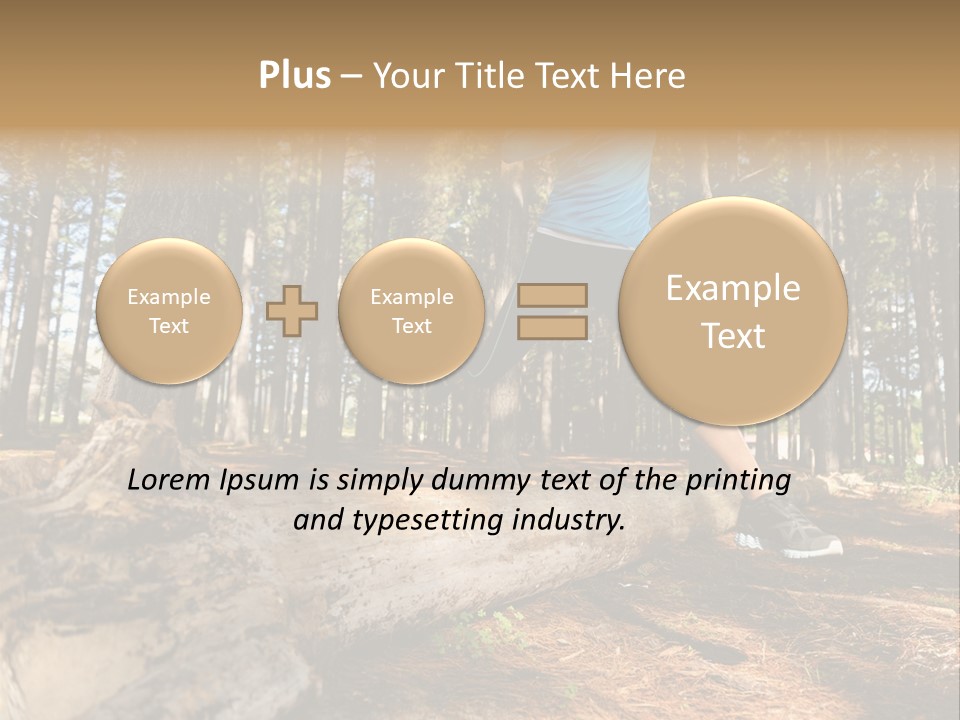 Jump Run Wellbeing PowerPoint Template