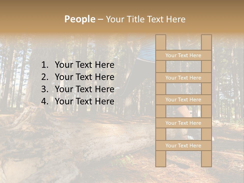 Jump Run Wellbeing PowerPoint Template